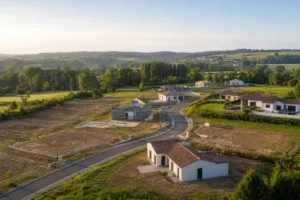 vue aérienne maison
