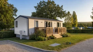 terrain avec mobil-home